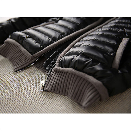 Lightweight Short Down Jacket – Women’s Slim Fit Warm Puffer Coat with Stand Collar