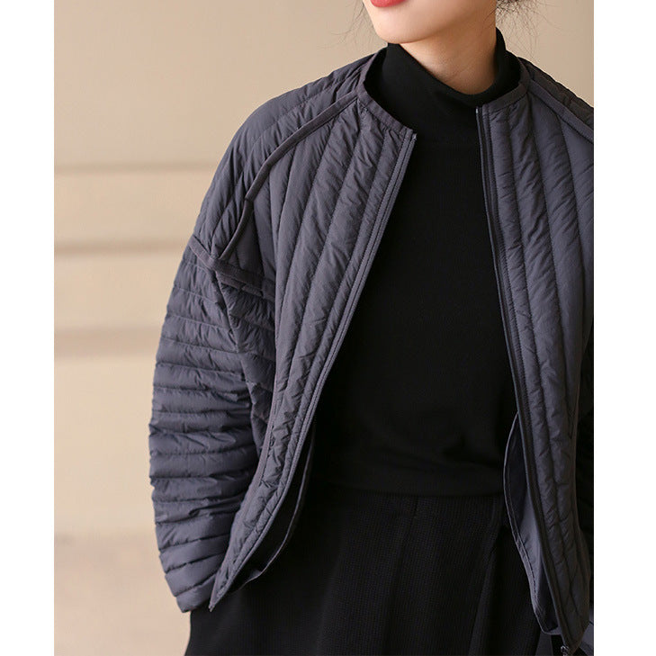 Lightweight Short Puffer Jacket – Women’s Warm Slim-Fit Casual Autumn Winter Coat