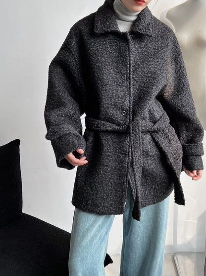 Oversized Teddy Fleece Coat – Women’s Warm Winter Loose Fit Shearling Jacket