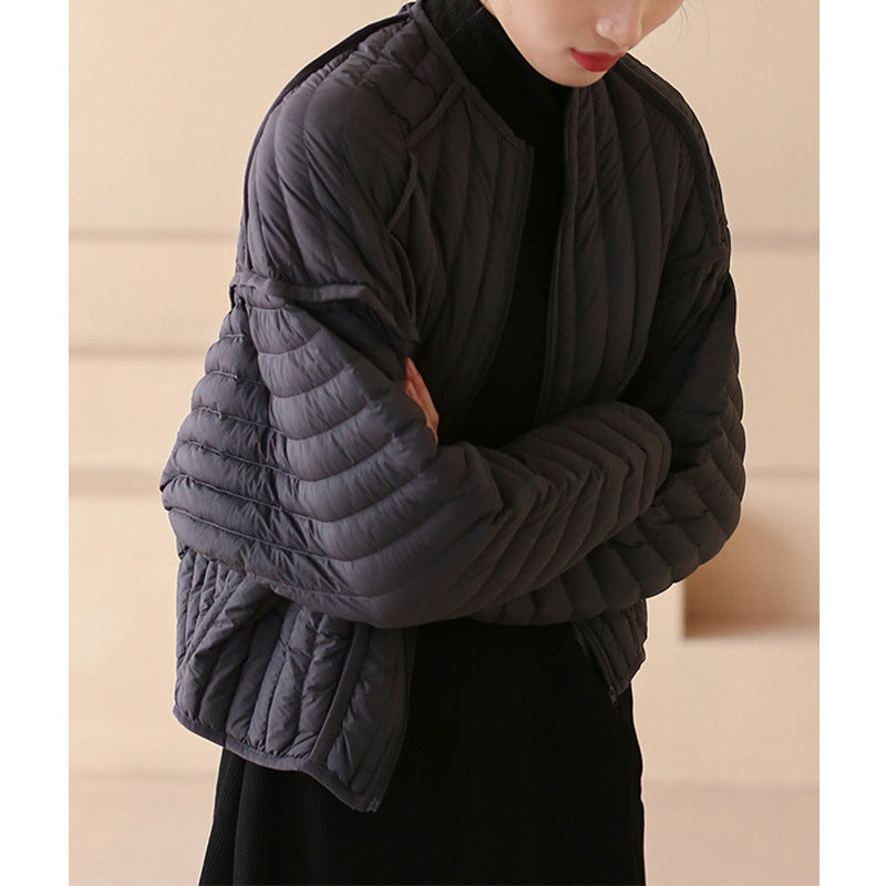 Lightweight Short Puffer Jacket – Women’s Warm Slim-Fit Casual Autumn Winter Coat