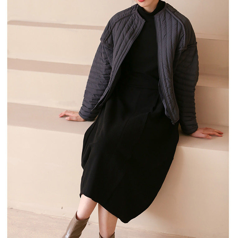 Lightweight Short Puffer Jacket – Women’s Warm Slim-Fit Casual Autumn Winter Coat