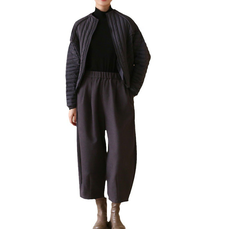 Lightweight Short Puffer Jacket – Women’s Warm Slim-Fit Casual Autumn Winter Coat