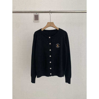 Bear knitted cardigan