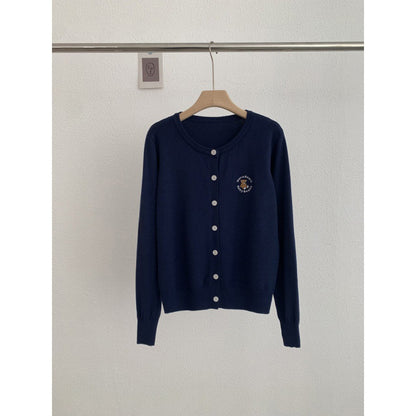 Bear knitted cardigan