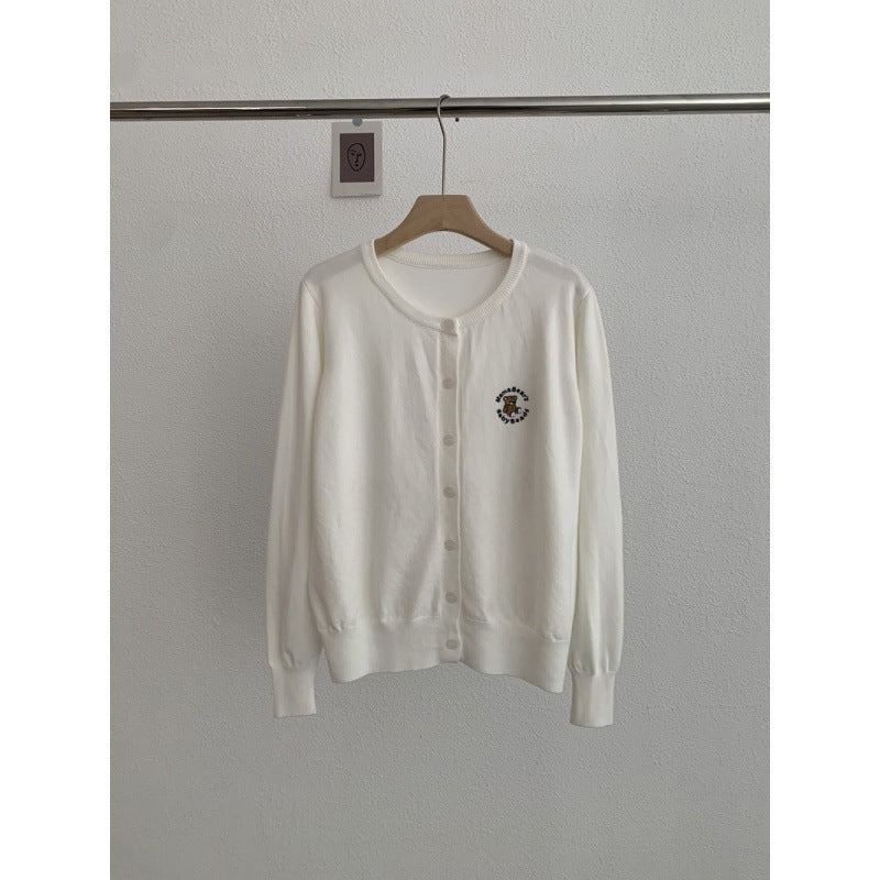 Bear knitted cardigan