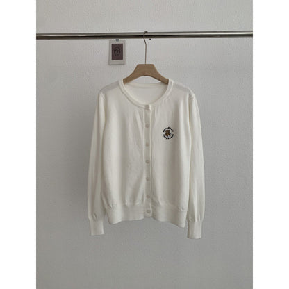 Bear knitted cardigan